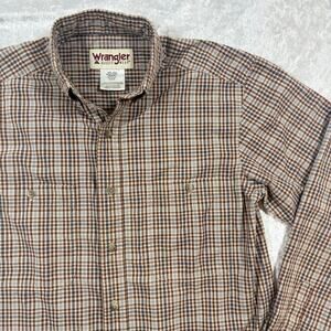 Wrangler Vintage Mens Flannel Button Down Sm